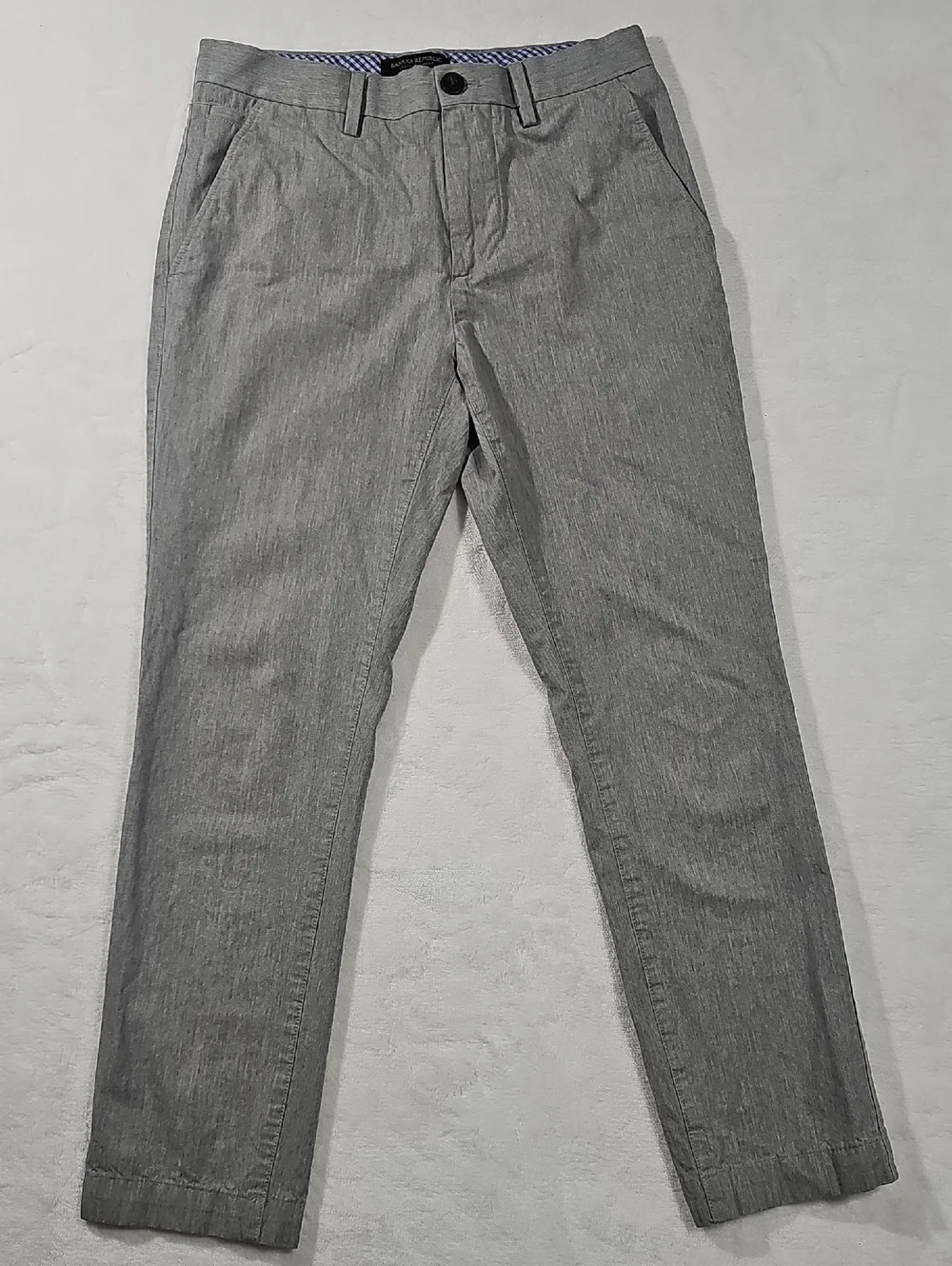 Banana Republic Gray Pants with Navy & White Check Length‎ See Pics Mesaurments